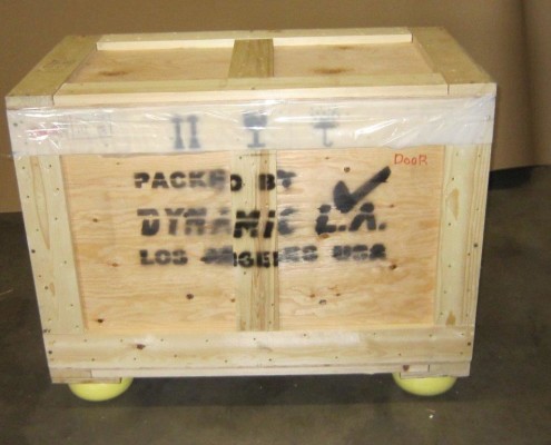 Crated and ready for international shipping