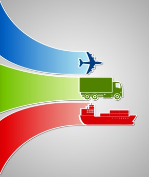 Commercial shipping services by air, sea, and land.